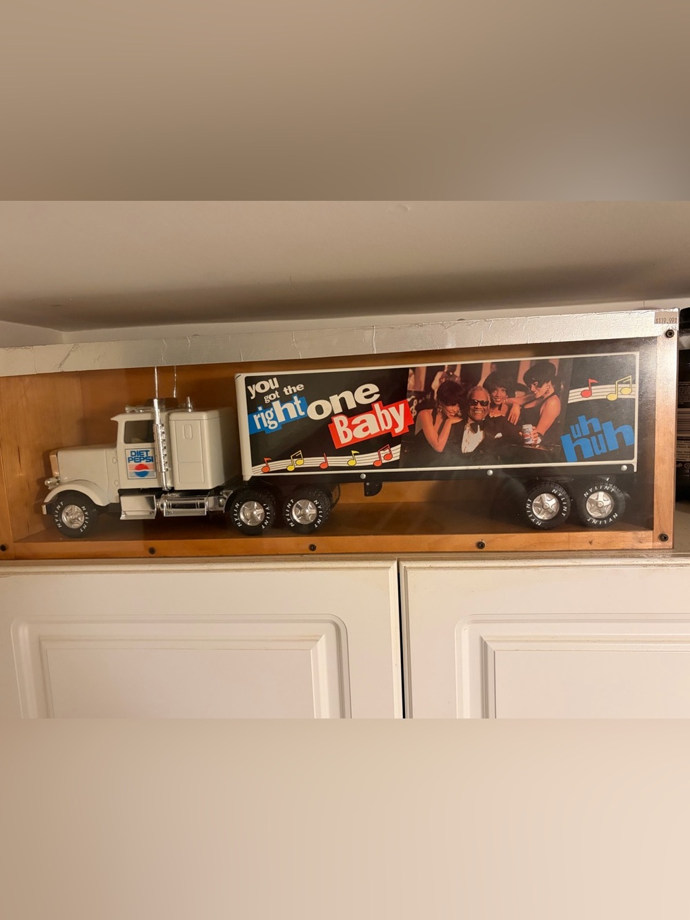 Diet Pepsi 1995 Ray Charles White Cab Tractor Trailer 18 Wheeler Toy Trucj